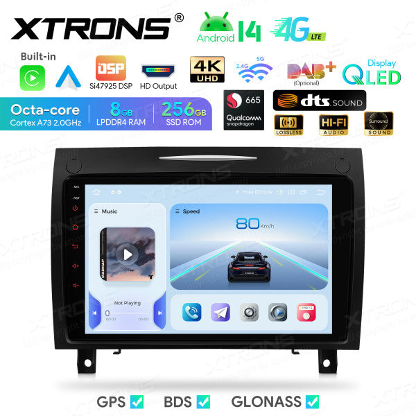 Mercedes SLK-Class R171 9" Android 14 4+64 GB Car Radio DSP Wireless CarPlay Android auto 4G WIFI IDP90M350