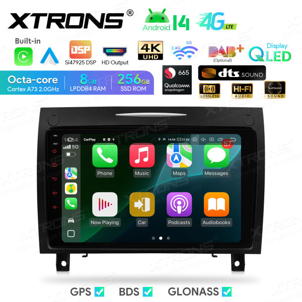 Mercedes SLK-Class R171 9" Android 14 4+64 GB Car Radio DSP Wireless CarPlay Android auto 4G WIFI IDP90M350