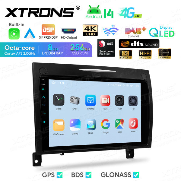 Mercedes SLK-Class R171 9" Android 14 4+64 GB Car Radio DSP Wireless CarPlay Android auto 4G WIFI IDP90M350