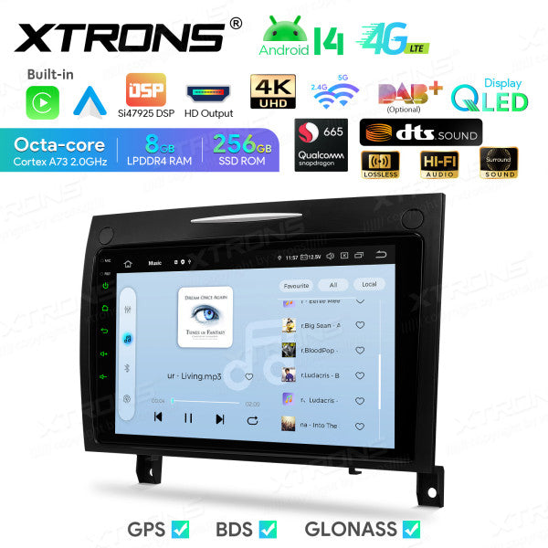Mercedes SLK-Class R171 9" Android 14 4+64 GB Car Radio DSP Wireless CarPlay Android auto 4G WIFI IDP90M350