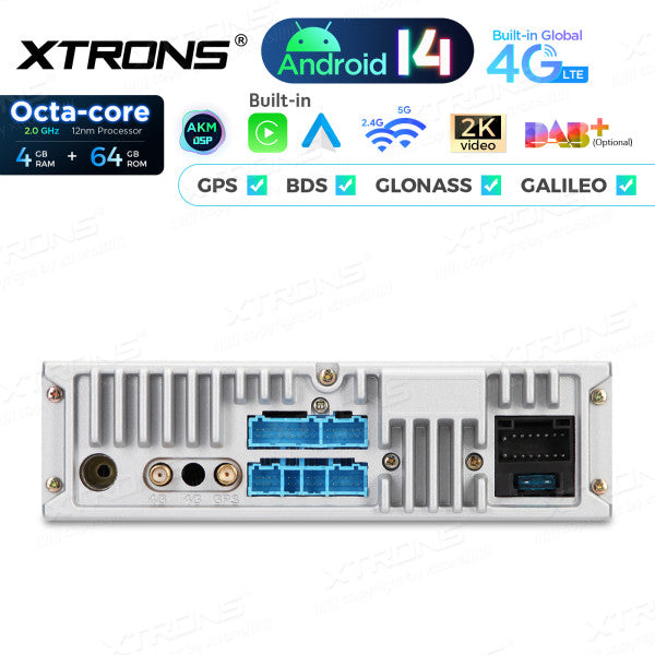 Jeep Dodge Chrysler 5" Android 14 Octa-core 4/64 GB Carplay Android auto wireless wifi GPS BT USB PX54WRJL