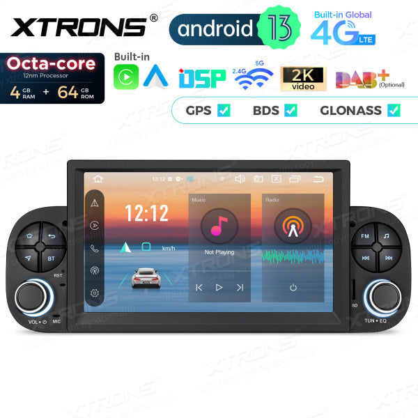 Fiat Panda 2013-2020 7 " Octa Core 4+64 GB Autoradio multimediale Carplay Android auto 4G LTE PX73PDFL
