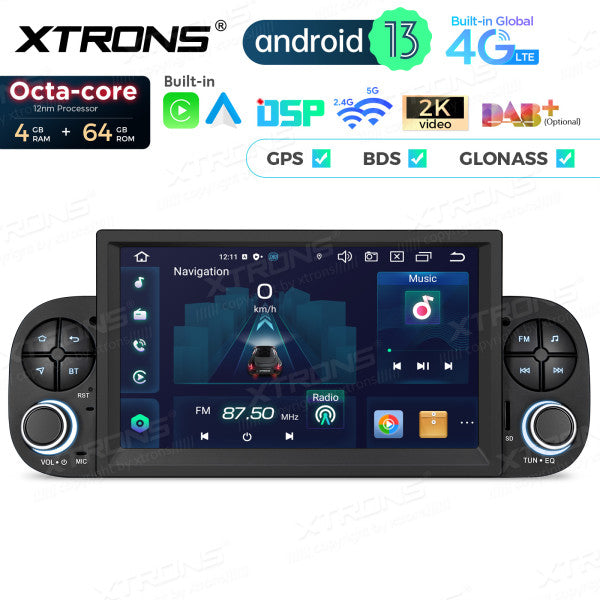 Fiat Panda 2013-2020 7 " Octa Core 4+64 GB Autoradio multimediale Carplay Android auto 4G LTE PX73PDFL