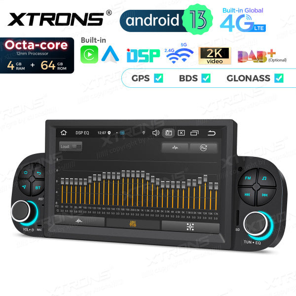 Fiat Panda 2013-2020 7 " Octa Core 4+64 GB Autoradio multimediale Carplay Android auto 4G LTE PX73PDFL