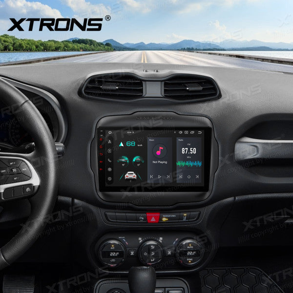 JEEP Renegade 2015-2021 9" Android 14 Octa Core 4/64 GB Car Player CarPlay Android Auto wireless DAB DSP WIFI 4G PXP94RGJGDAB
