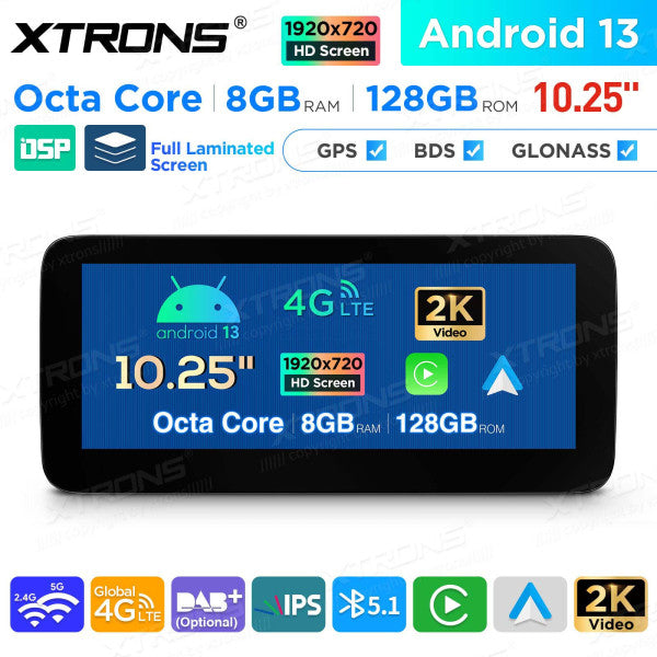 MERCEDES BENZ A-Class W176 CLA-Class C117 NGT 4.5 4.7 ( 2013-2015) 10.25'' Android 13 8 Core 8+128GB Car Radio For with 4G CarPlay QAM1245
