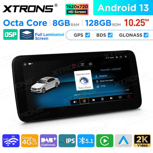 MERCEDES BENZ A-Class W176 CLA-Class C117 NGT 4.5 4.7 ( 2013-2015) 10.25'' Android 13 8 Core 8+128GB Car Radio For with 4G CarPlay QAM1245