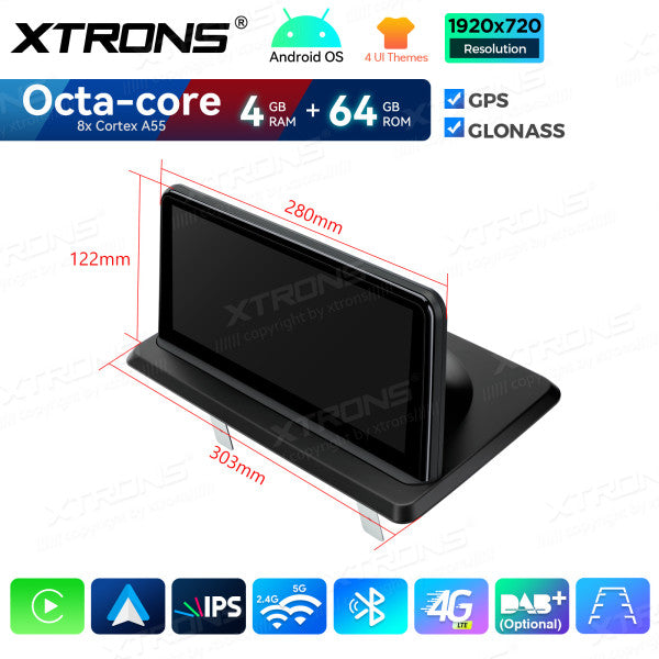 BMW Serie 1 E81/E82/E87/E88 SENZA MONITOR DI SERIE Android OS da 10,25" Carplay Android auto wireless 4G Octa Core 4GB/64 GB QDB1087UNL