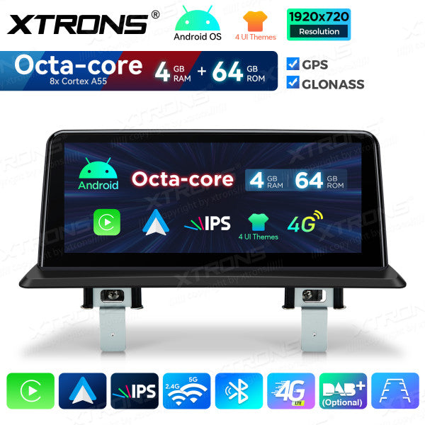 BMW Serie 1 E81/E82/E87/E88 SENZA MONITOR DI SERIE Android OS da 10,25" Carplay Android auto wireless 4G Octa Core 4GB/64 GB QDB1087UNL