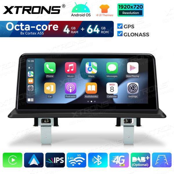 BMW Serie 1 E81/E82/E87/E88 SENZA MONITOR DI SERIE Android OS da 10,25" Carplay Android auto wireless 4G Octa Core 4GB/64 GB QDB1087UNL