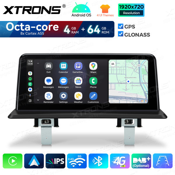 BMW Serie 1 E81/E82/E87/E88 SENZA MONITOR DI SERIE Android OS da 10,25" Carplay Android auto wireless 4G Octa Core 4GB/64 GB QDB1087UNL