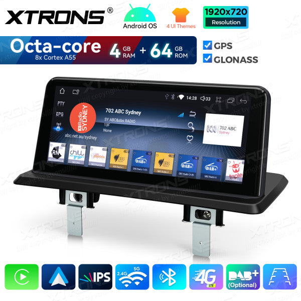 BMW Serie 1 E81/E82/E87/E88 SENZA MONITOR DI SERIE Android OS da 10,25" Carplay Android auto wireless 4G Octa Core 4GB/64 GB QDB1087UNL