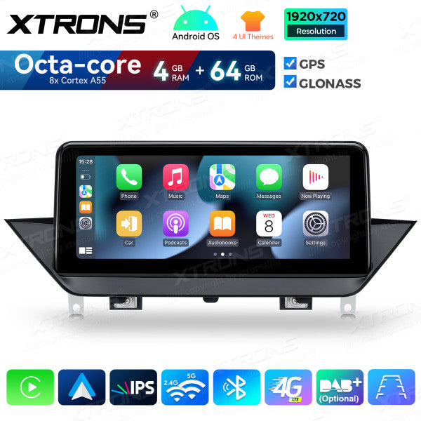 BMW X1 E84 SENZA MONITOR ORIGINALE 10,25'' Android OS 4/64 GB Octacore HD IPS 4G CarPlay Android Auto DSP QDB10X1UN