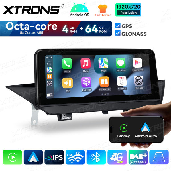 BMW X1 E84 SENZA MONITOR ORIGINALE 10,25'' Android OS 4/64 GB Octacore HD IPS 4G CarPlay Android Auto DSP QDB10X1UN