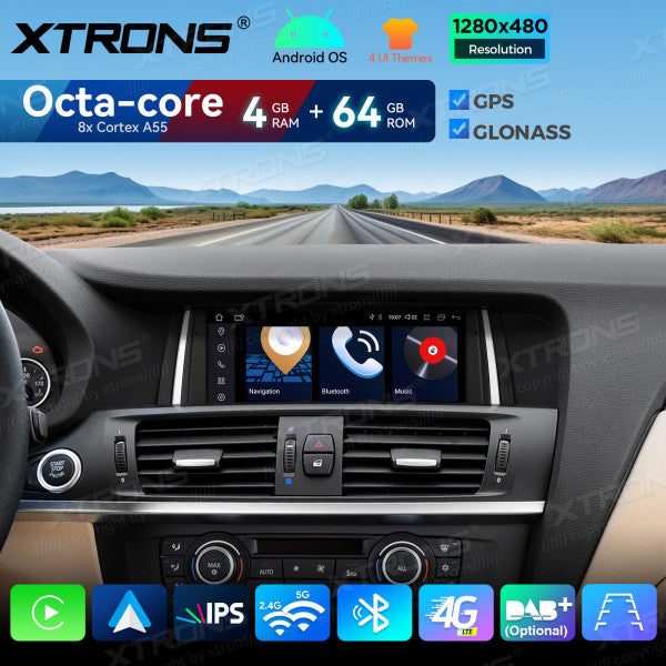 BMW X3 F25 CIC / NBT (2011-2016) Android 14 8,8" Carplay Android auto / Octa Core / 4 GB di RAM e 64 GB di ROM QDB80X3CI