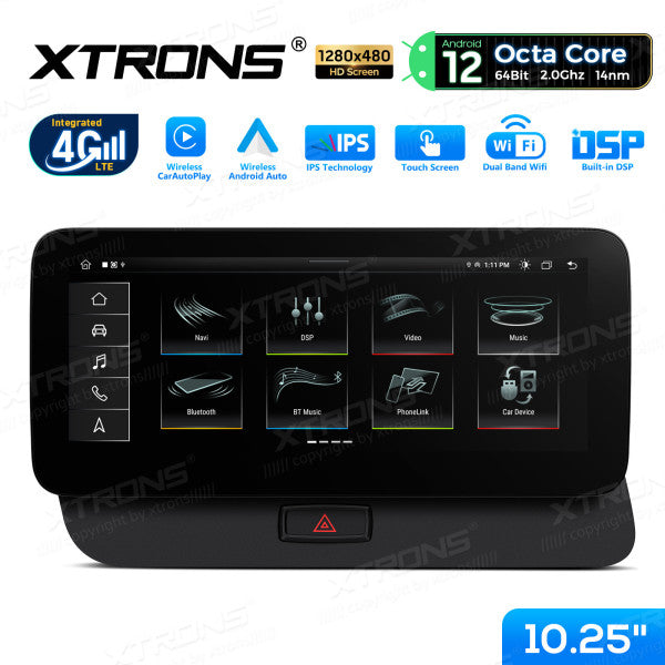 Audi Q5 2009-2016 10,25" Android 14 Wireless CarPlay Android Auto Radio Multimedia 4G DSP Navigatore QEA12UCA12Q5L