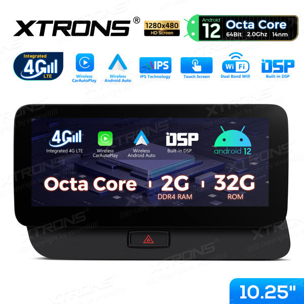 Audi Q5 2009-2016 10,25" Android 14 Wireless CarPlay Android Auto Radio Multimedia 4G DSP Navigatore QEA12UCA12Q5L