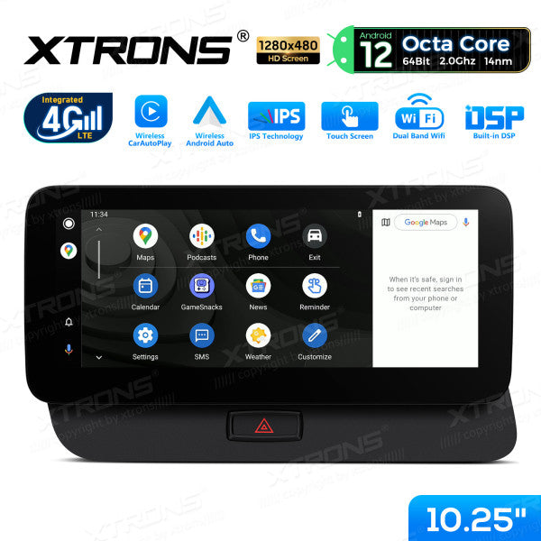 Audi Q5 2009-2016 10,25" Android 14 Wireless CarPlay Android Auto Radio Multimedia 4G DSP Navigatore QEA12UCA12Q5L