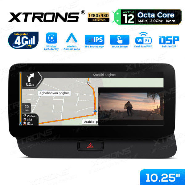 Audi Q5 2009-2016 10,25" Android 14 Wireless CarPlay Android Auto Radio Multimedia 4G DSP Navigatore QEA12UCA12Q5L