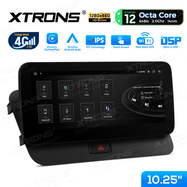 Audi Q5 2009-2016 10,25" Android 14 Wireless CarPlay Android Auto Radio Multimedia 4G DSP Navigatore QEA12UCA12Q5L