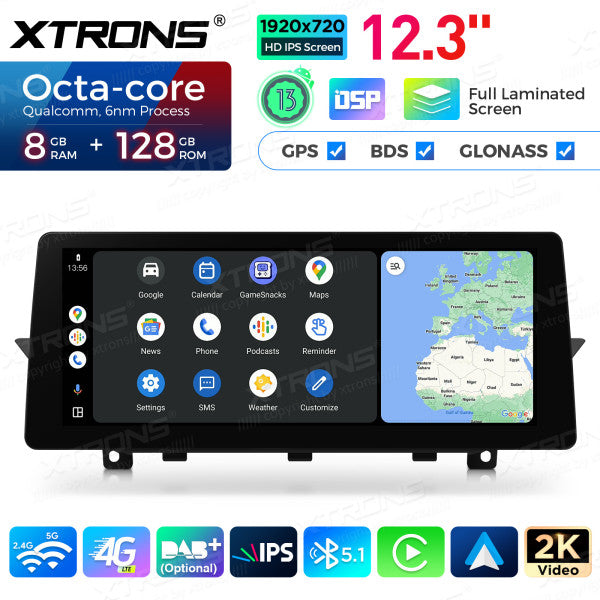 BMW X1 E84 NBT/CIC/EVO System 12.3'' Android 14 HD IPS Multimedia Player 4G CarPlay Android Auto DSP QGB23CIB12X1