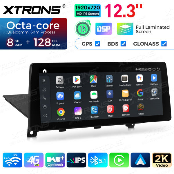 BMW X1 E84 NBT/CIC/EVO System 12.3'' Android 14 HD IPS Multimedia Player 4G CarPlay Android Auto DSP QGB23CIB12X1