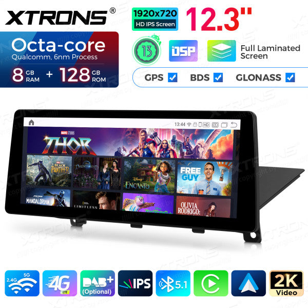 BMW X1 E84 NBT/CIC/EVO System 12.3'' Android 14 HD IPS Multimedia Player 4G CarPlay Android Auto DSP QGB23CIB12X1