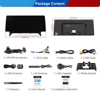 BMW X3/X4 F25-F26 CIC/NBT/EVO (2011-2018) Carplay android auto / Android OEM / Qualcomm 680 / Octa Core / 8 GB di RAM e 128 GB di ROM / QGB23CIB12X3