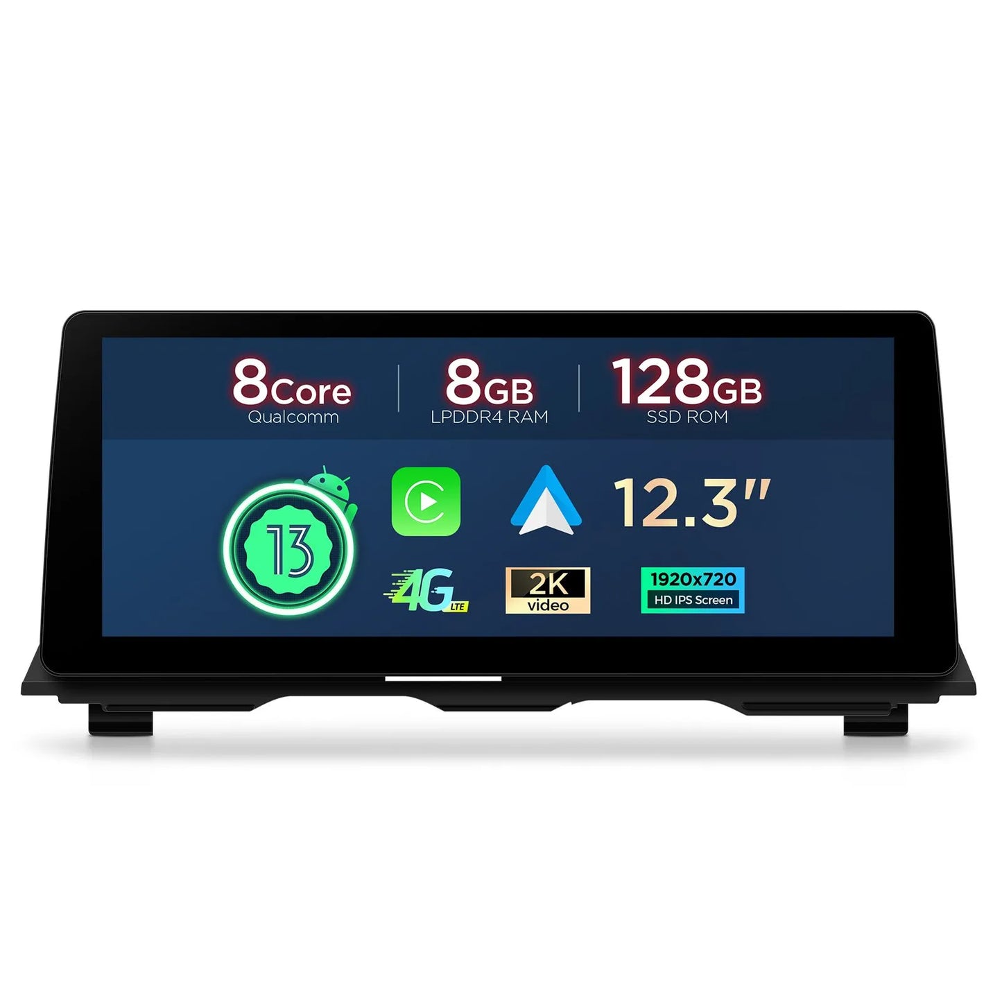 BMW 5 Series F10 / F11 NBT / 12,3" Carplay Android auto / Android e OEM / Qualcomm 680 / Octa Core / 8 GB di RAM e 128 GB di ROM / QGB23NB12FV