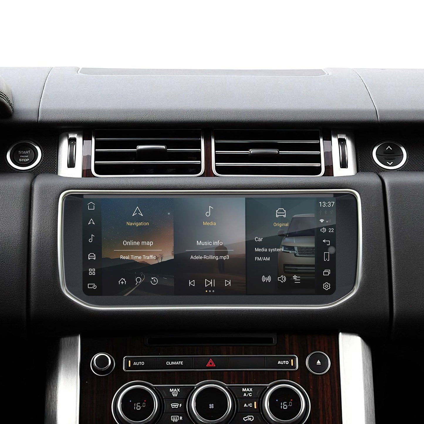 Land Rover Range Rover Sport (2013-2020) 10,25 " Android 13 Octa Core 4 /64 GB 4G sistema Bosch / Harman QIR13RVPB