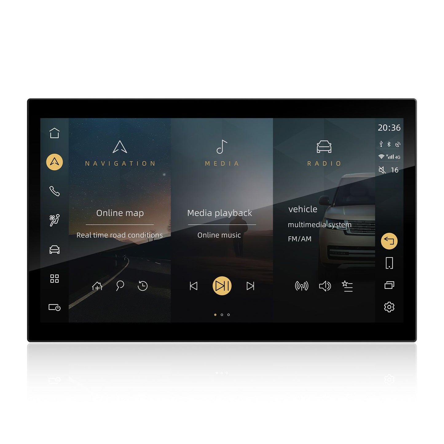 Land Rover Defender (2020-2024) Android 13 Octa Core 8/128 GB da 13,3 pollici carplay con sistema PIVI QIR33DF