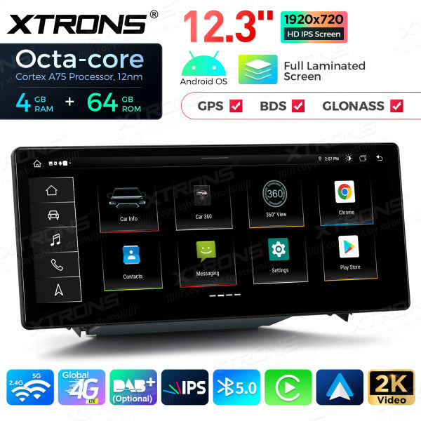 Audi A3 S3 RS3 2013-2018 MIB Android 13 Octa Core 4+64 GB 12,3" Carplay Android Auto wireless QLA23A3