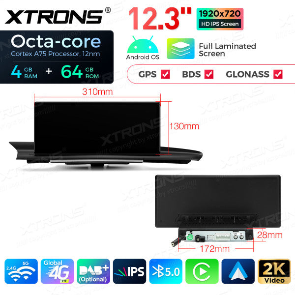 Audi A6 A7 RS6 RS7 S6 S7(C7) MMI 3G 3G+ ( 2012-2019) Android 13 12,3" Octa core 4/64 GB Wireless CarPlay Android Auto 4G QLA23A6L