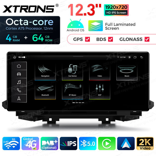 AUDI Q5 SQ5 (2017-2020) con sistema MIB2 12,3 "Android 4G LTE globale Octa Core 4+64 GB con schermo IPS 2K carplay android auto QLA23Q5NL