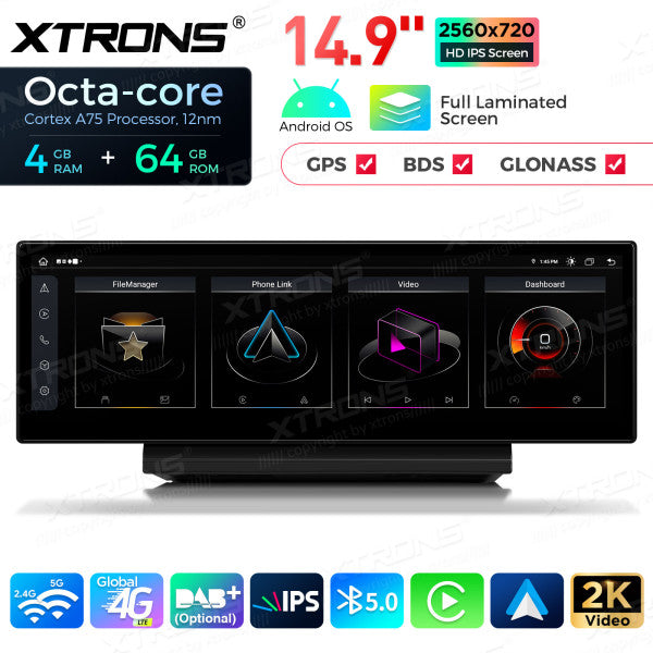 Audi A6 A7 RS6 RS7 S6 C7 S7 (2012-2018)con sistema MMI 3G / 3G+ / Android 13 Octa Core da 14,9 pollici 4+64 GB 4G LTE con schermo IPS 2K carplay android auto QLA42A6L