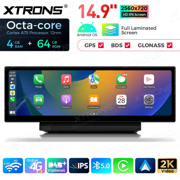 Audi A6 A7 RS6 RS7 S6 C7 S7 (2012-2018)con sistema MMI 3G / 3G+ / Android 13 Octa Core da 14,9 pollici 4+64 GB 4G LTE con schermo IPS 2K carplay android auto QLA42A6L
