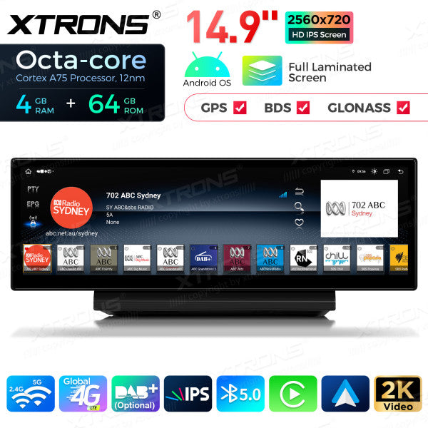Audi A6 A7 RS6 RS7 S6 C7 S7 (2012-2018)con sistema MMI 3G / 3G+ / Android 13 Octa Core da 14,9 pollici 4+64 GB 4G LTE con schermo IPS 2K carplay android auto QLA42A6L