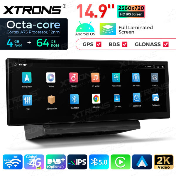 Audi A6 A7 RS6 RS7 S6 C7 S7 (2012-2018)con sistema MMI 3G / 3G+ / Android 13 Octa Core da 14,9 pollici 4+64 GB 4G LTE con schermo IPS 2K carplay android auto QLA42A6L