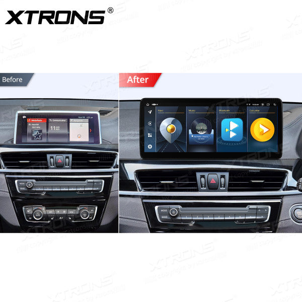 BMW X1 F48 NBT EVO Android Octa Core 4+64 Car Multimedia Player DSP CarPlay Android auto 4G QLB22EVB12X1N