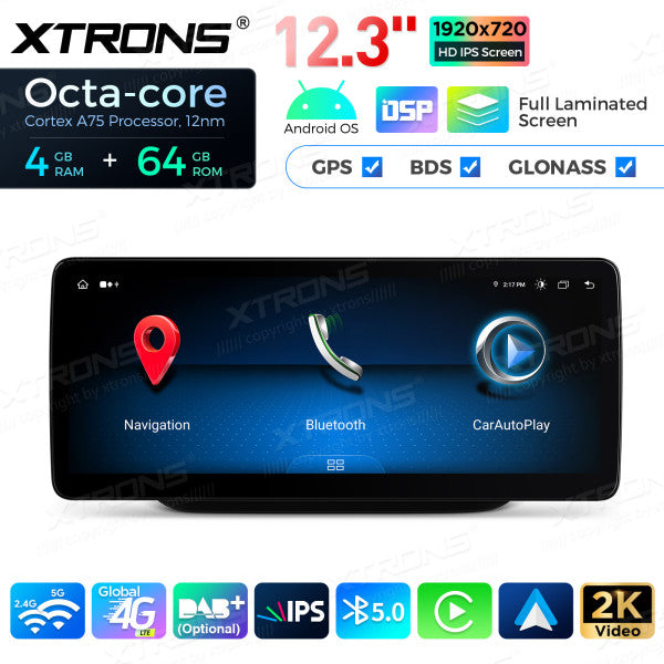 Mercedes B- W246 2016-2018 12,3'' NTG 5.0/5.1/5.2 Android 13 8 Core 8+128GB 4G CarPlay Android Auto WIFI QLM2250M12BL