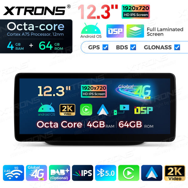 Mercedes B- W246 2016-2018 12,3'' NTG 5.0/5.1/5.2 Android 13 8 Core 8+128GB 4G CarPlay Android Auto WIFI QLM2250M12BL