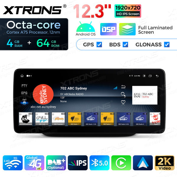 Mercedes B- W246 2016-2018 12,3'' NTG 5.0/5.1/5.2 Android 13 8 Core 8+128GB 4G CarPlay Android Auto WIFI QLM2250M12BL