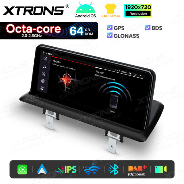BMW Serie 1 E81/E82/E87/E88 SENZA MONITOR DI SERIE Android OS da 10,25" Carplay Android auto wireless 4G Octa Core 2GB/64 GB QTB1087UNL