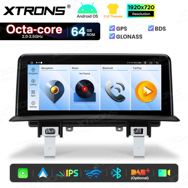 BMW Serie 1 E81/E82/E87/E88 SENZA MONITOR DI SERIE Android OS da 10,25" Carplay Android auto wireless 4G Octa Core 2GB/64 GB QTB1087UNL