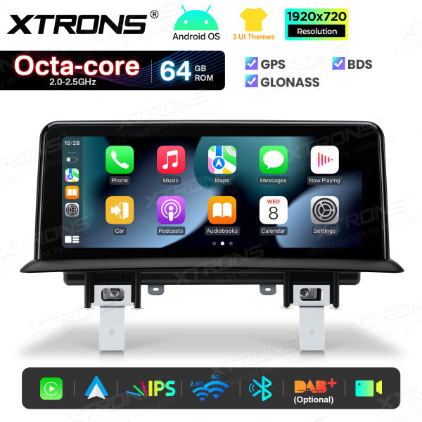 BMW Serie 1 E81/E82/E87/E88 SENZA MONITOR DI SERIE Android OS da 10,25" Carplay Android auto wireless 4G Octa Core 2GB/64 GB QTB1087UNL