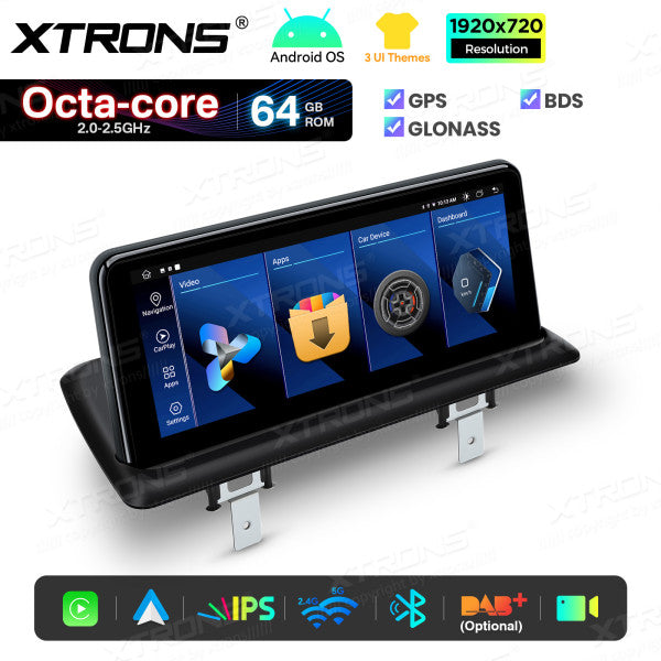 BMW Serie 1 E81/E82/E87/E88 SENZA MONITOR DI SERIE Android OS da 10,25" Carplay Android auto wireless 4G Octa Core 2GB/64 GB QTB1087UNL