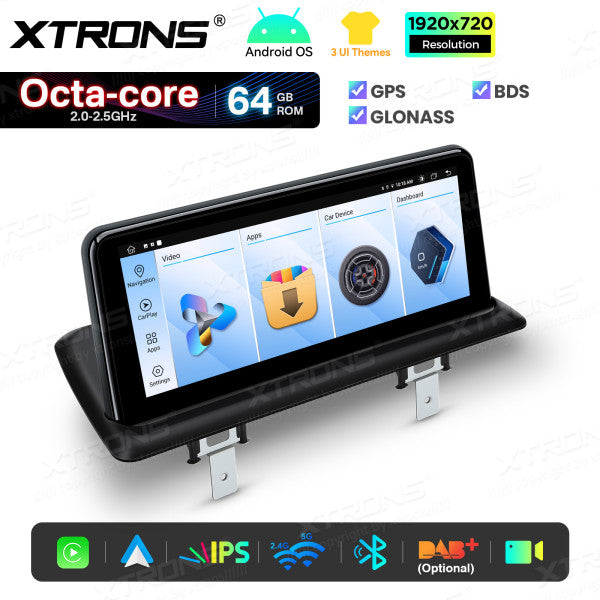BMW Serie 1 E81/E82/E87/E88 SENZA MONITOR DI SERIE Android OS da 10,25" Carplay Android auto wireless 4G Octa Core 2GB/64 GB QTB1087UNL