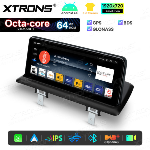 BMW Serie 1 E81/E82/E87/E88 SENZA MONITOR DI SERIE Android OS da 10,25" Carplay Android auto wireless 4G Octa Core 2GB/64 GB QTB1087UNL