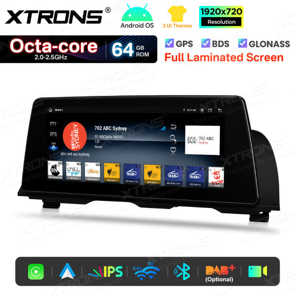 BMW 5 Series F10/ F11 CIC/ NBT 10,25'' Android OS Car Radio 8 Core 2+64GB with 4G LTE CarPlay Android Auto DSP QTB10FVCI