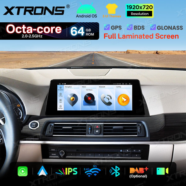 BMW 5 Series F10/ F11 CIC/ NBT 10,25'' Android OS Car Radio 8 Core 2+64GB with 4G LTE CarPlay Android Auto DSP QTB10FVCI